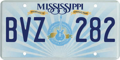MS license plate BVZ282