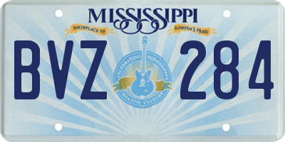 MS license plate BVZ284
