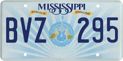MS license plate BVZ295