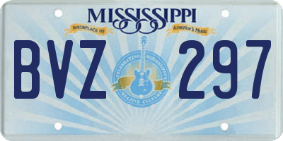 MS license plate BVZ297