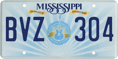 MS license plate BVZ304