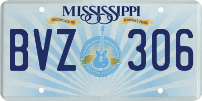 MS license plate BVZ306