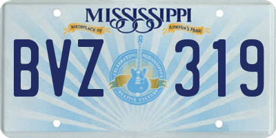 MS license plate BVZ319