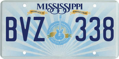 MS license plate BVZ338
