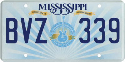 MS license plate BVZ339