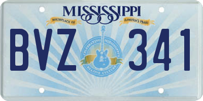 MS license plate BVZ341