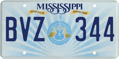 MS license plate BVZ344