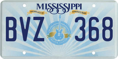 MS license plate BVZ368
