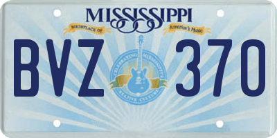 MS license plate BVZ370