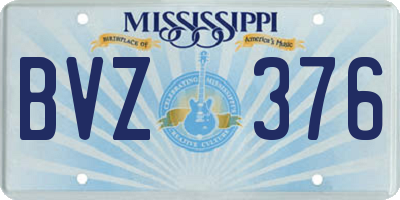 MS license plate BVZ376