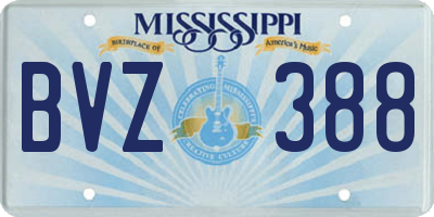 MS license plate BVZ388