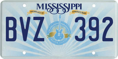 MS license plate BVZ392