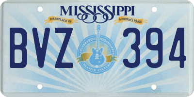 MS license plate BVZ394
