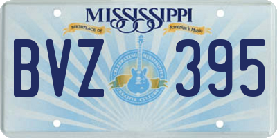 MS license plate BVZ395