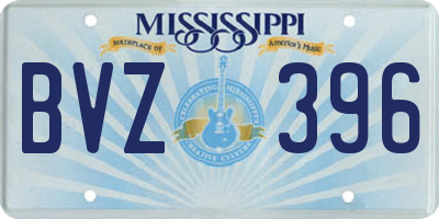 MS license plate BVZ396