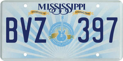 MS license plate BVZ397