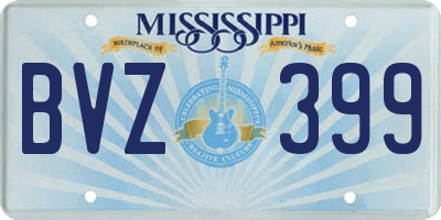 MS license plate BVZ399