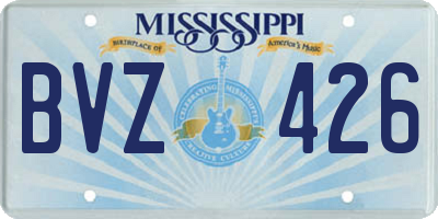 MS license plate BVZ426