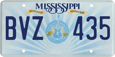 MS license plate BVZ435
