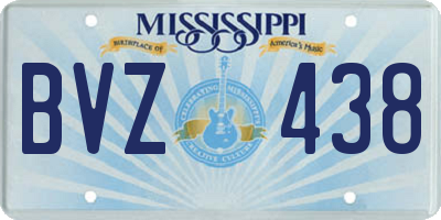 MS license plate BVZ438