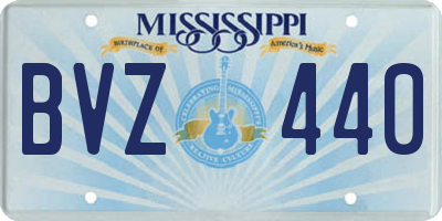 MS license plate BVZ440