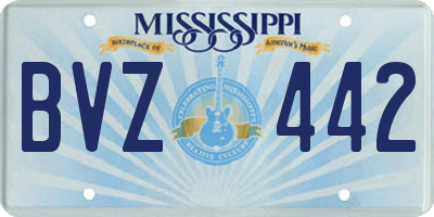 MS license plate BVZ442