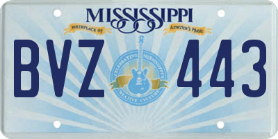 MS license plate BVZ443