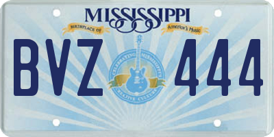 MS license plate BVZ444
