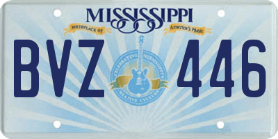 MS license plate BVZ446