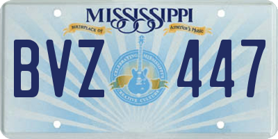MS license plate BVZ447