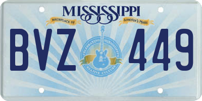 MS license plate BVZ449