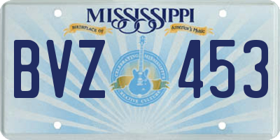 MS license plate BVZ453