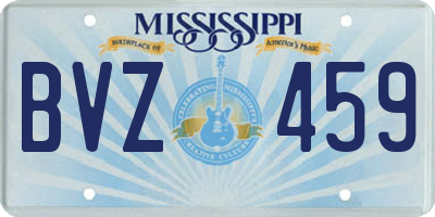 MS license plate BVZ459