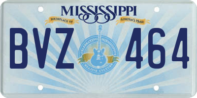 MS license plate BVZ464