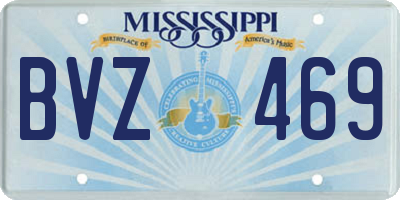 MS license plate BVZ469