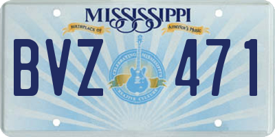 MS license plate BVZ471