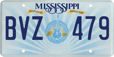MS license plate BVZ479