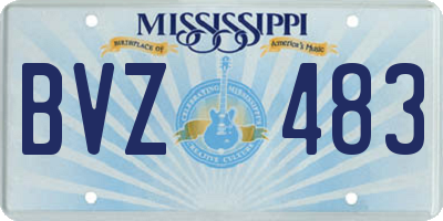 MS license plate BVZ483