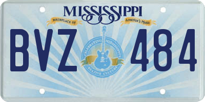 MS license plate BVZ484