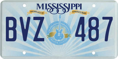 MS license plate BVZ487