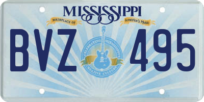 MS license plate BVZ495