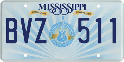 MS license plate BVZ511