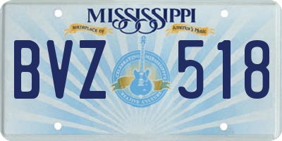 MS license plate BVZ518