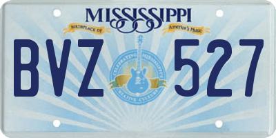 MS license plate BVZ527