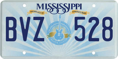 MS license plate BVZ528
