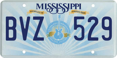 MS license plate BVZ529