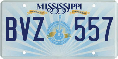 MS license plate BVZ557