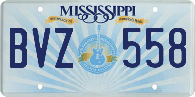 MS license plate BVZ558