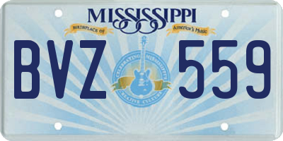 MS license plate BVZ559