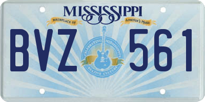 MS license plate BVZ561